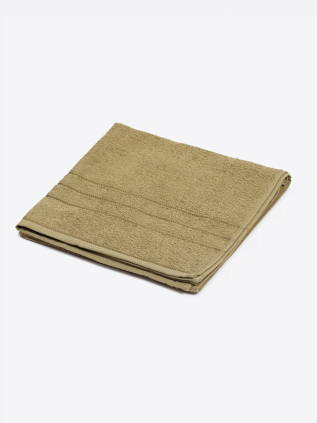 Camel Brown Cotton Solid 350 GSM Bath Towel (Soho) - Image 2