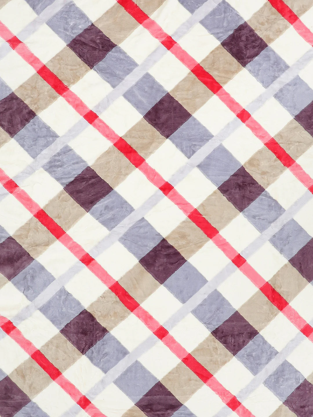 Checkered Double Bed Blanket for Heavy Winter -2 Ply - Image 6