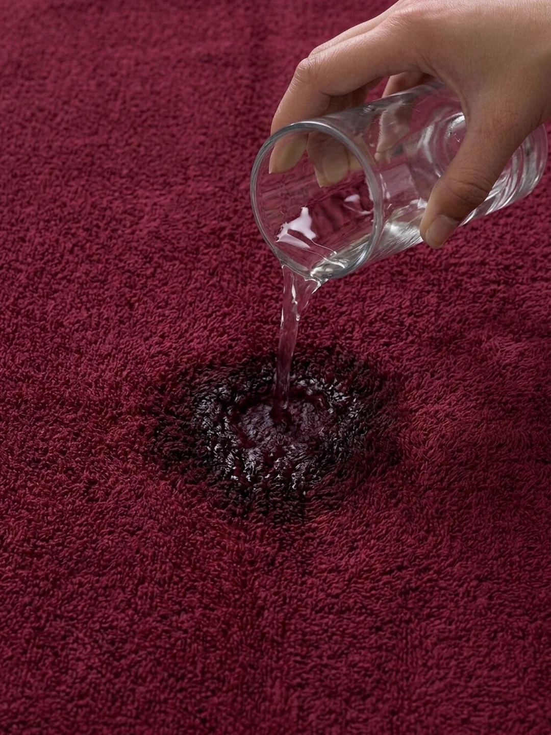 Cranberry Red Pure Cotton Solid 340 GSM Car Towel 1 Piece (Soho Collection) - Image 2