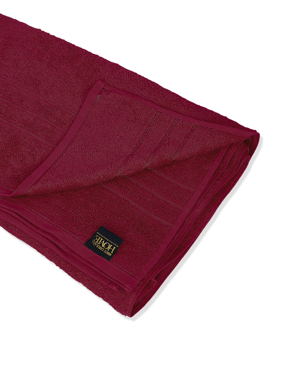 Cranberry Red Pure Cotton Solid 340 GSM Car Towel 1 Piece (Soho Collection) - Image 4