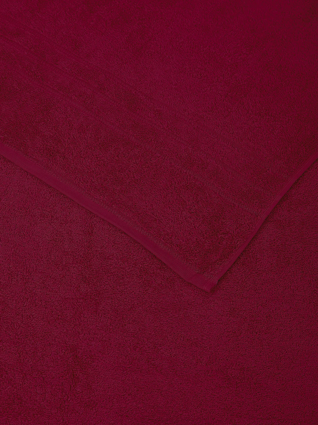 Cranberry Red Pure Cotton Solid 340 GSM Car Towel 1 Piece (Soho Collection) - Image 5