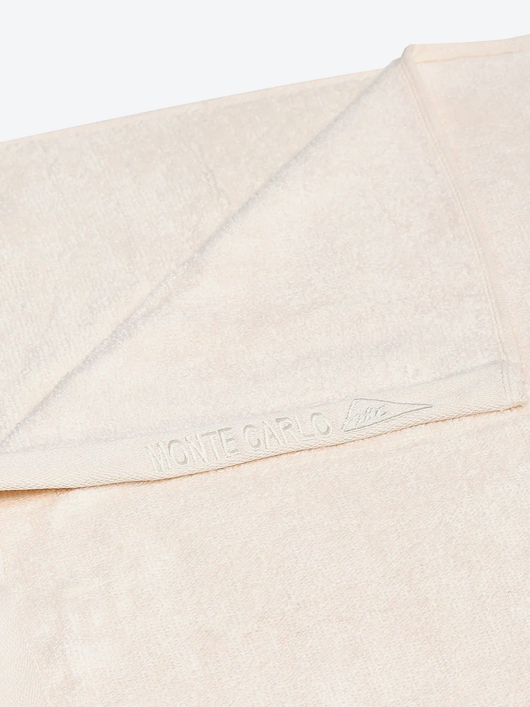 Cream Solid Pure Cotton 350 GSM Bath Towel (Oslo) - Image 3