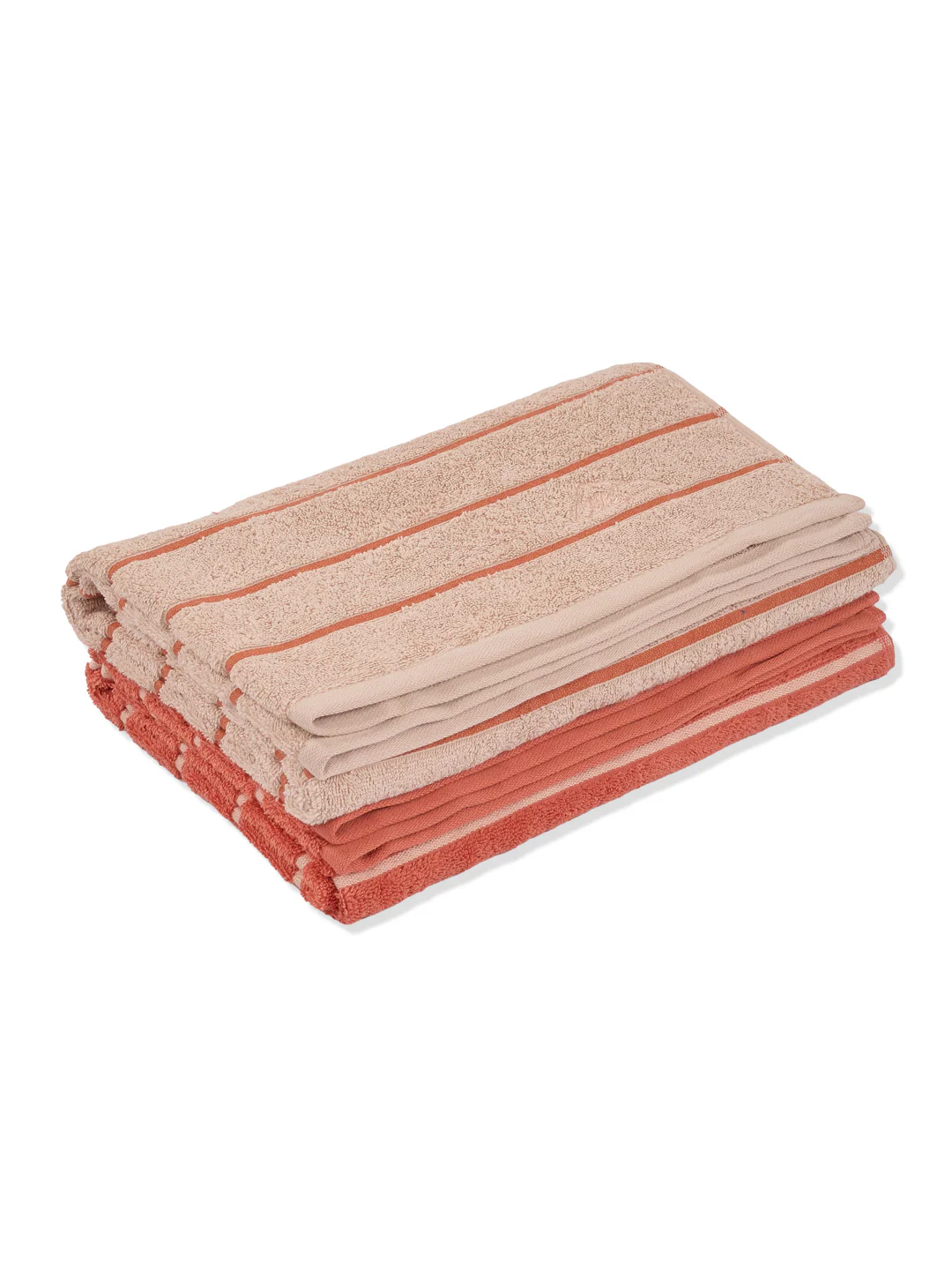 Dusty Brown & Light Brown 100% Cotton Solid 480 GSM Bath Towel King & Queen 2 Pc Set Gifting Box Pack - Image 4