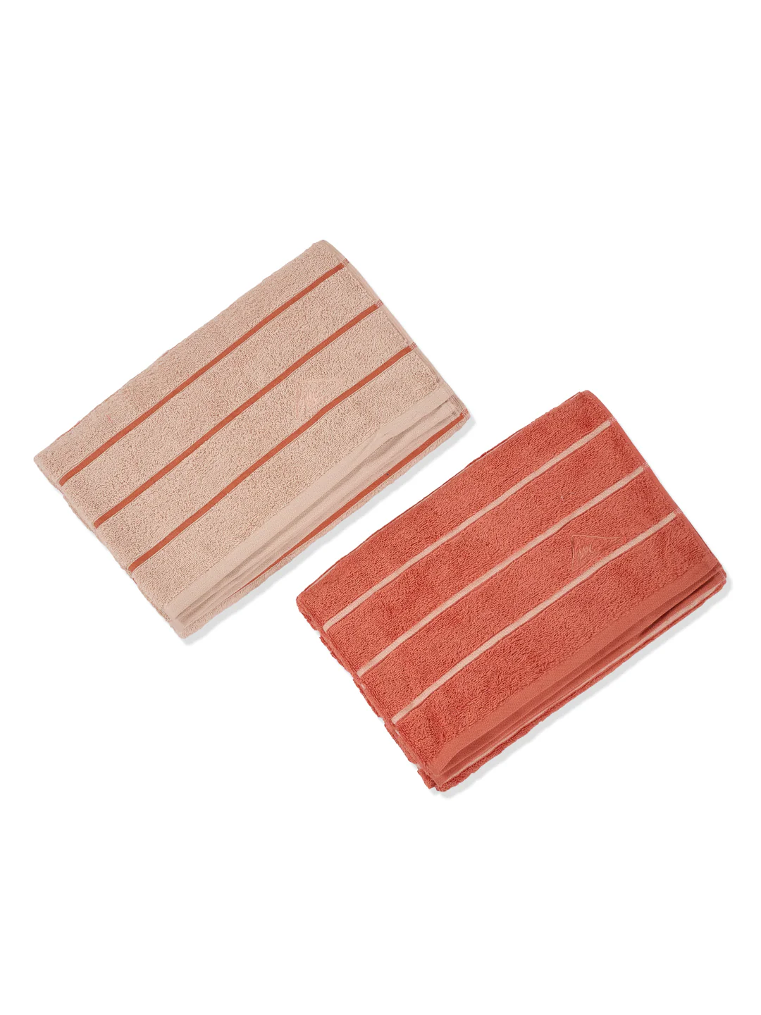 Dusty Brown & Light Brown 100% Cotton Solid 480 GSM Bath Towel King & Queen 2 Pc Set Gifting Box Pack - Image 5