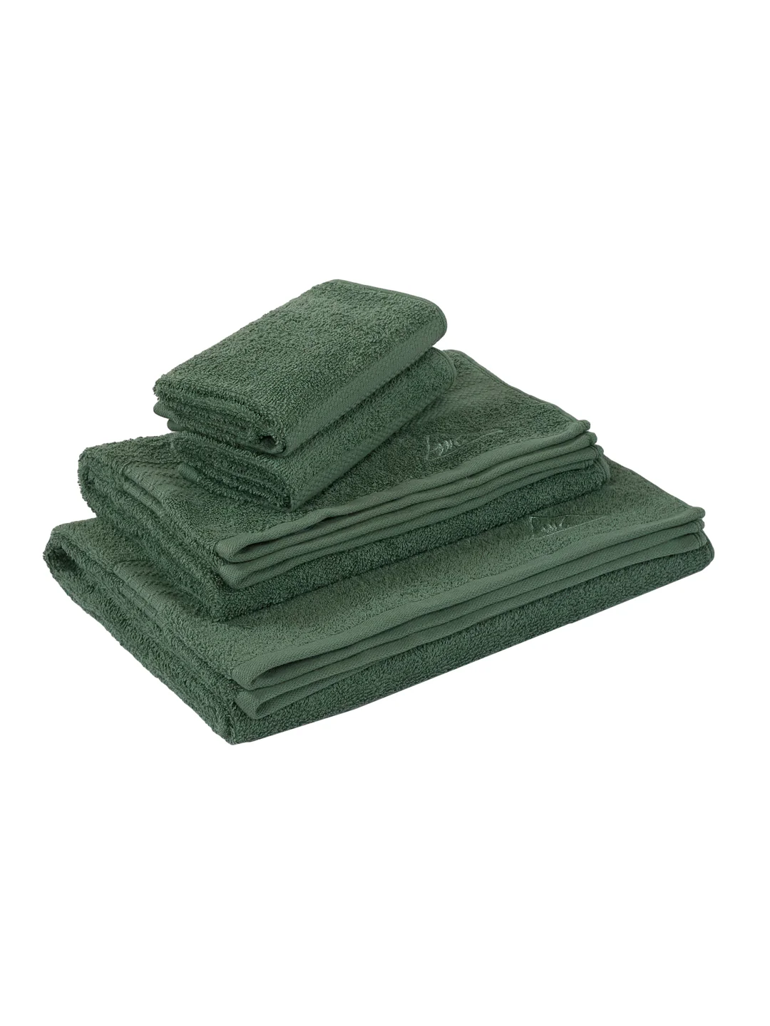 Elm Green 100% Cotton Solid 380 GSM Bath Towel Jazz 4 Pc Set Gifting Box Pack - Image 4