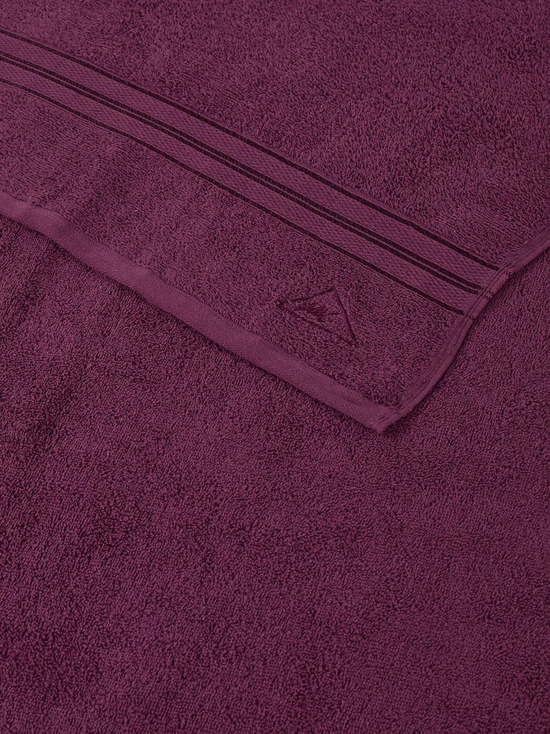 Essential Argyle Purple 100% Cotton Solid 400 GSM Bath Towel Jasper 1 Pc Pvc Pack - Image 6