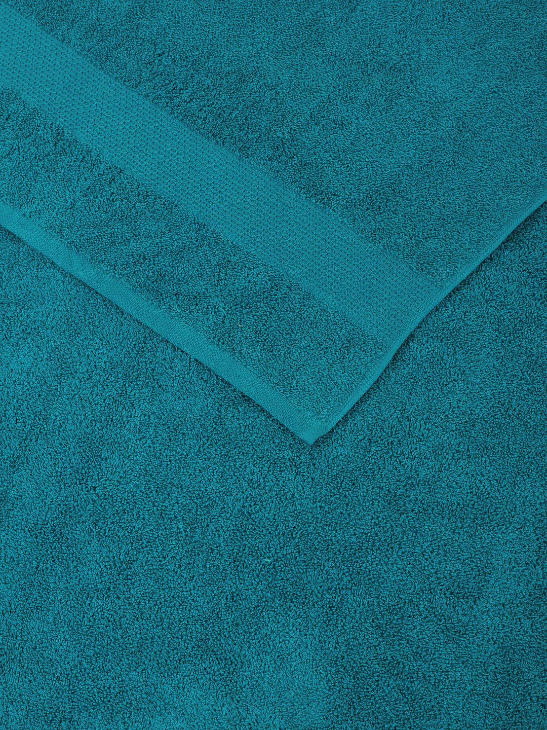Essential Baltic Blue 100% Cotton Solid 380 GSM Bath Towel Super Charm 1 Pc Pvc Pack - Image 6