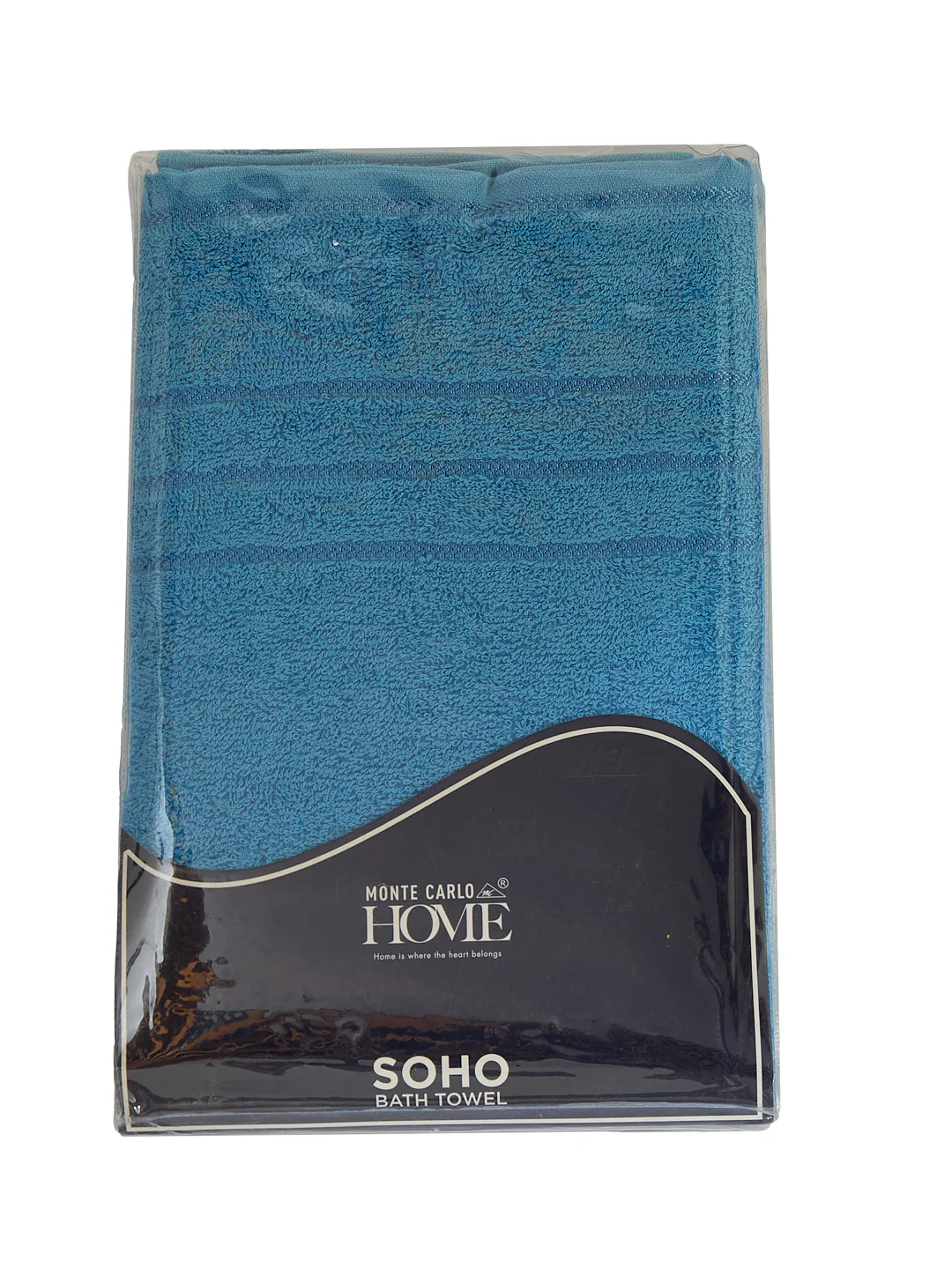 Essential Blue 100% Cotton Solid 340 GSM Bath Towel Soho Small 1 Pc Pvc Pack - Image 9