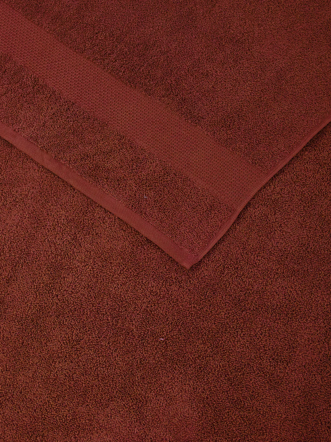 Essential Brick Red 100% Cotton Solid 380 GSM Bath Towel Super Charm 1 Pc Pvc Pack - Image 6
