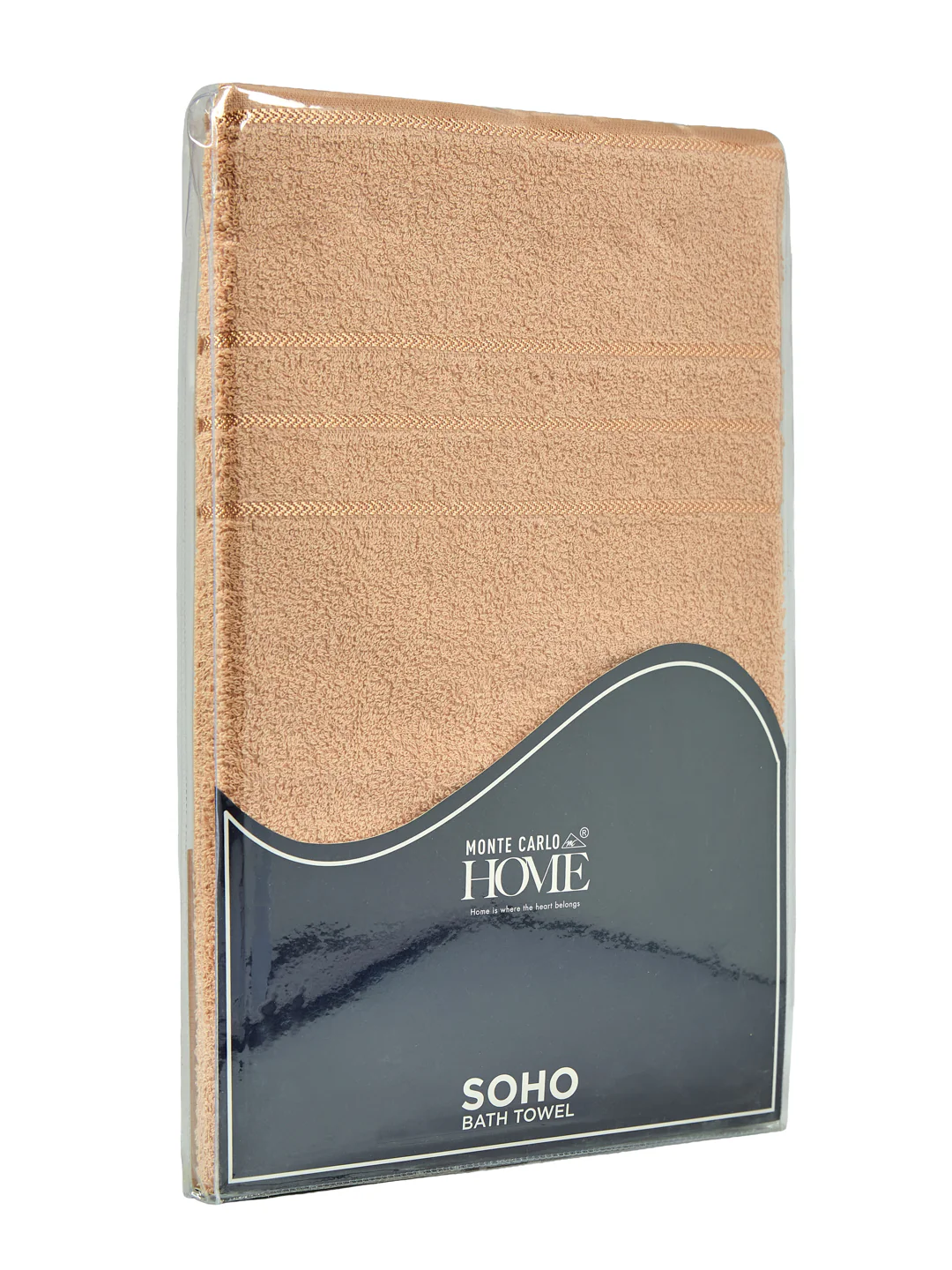 Essential Camel Brown 100% Cotton Solid 340 GSM Bath Towel Soho 1 Pc Pvc Pack - Image 9