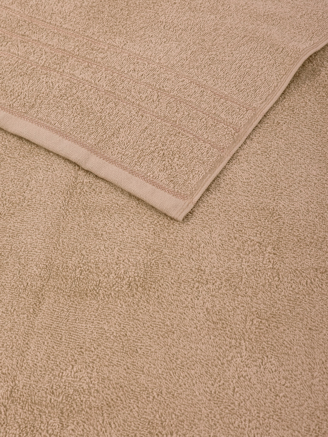 Essential Camel Brown 100% Cotton Solid 340 GSM Bath Towel Soho Small 1 Pc Pvc Pack - Image 6