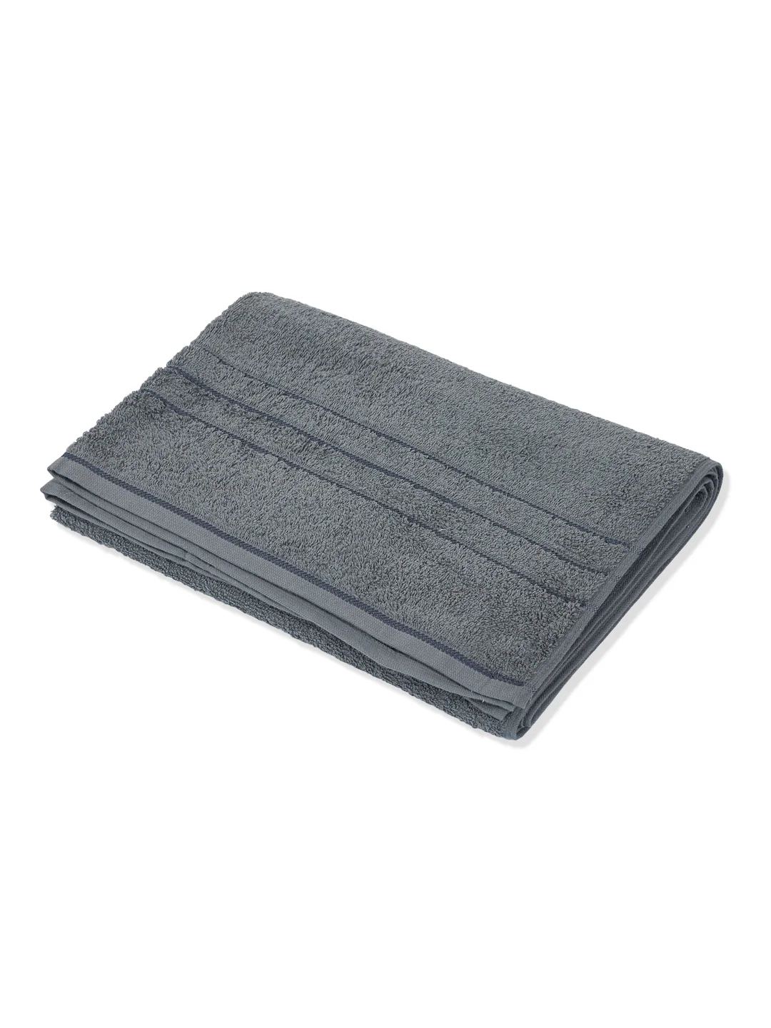 Essential Charcoal 100% Cotton Solid 340 GSM Bath Towel Soho 1 Pc Pvc Pack - Image 4