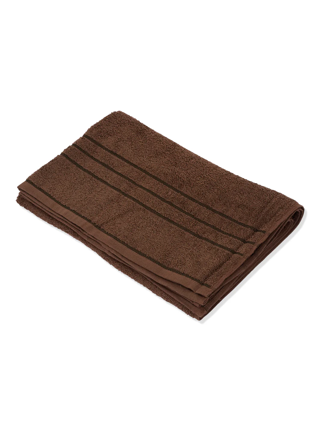 Essential Dark Brown 100% Cotton Solid 340 GSM Bath Towel Soho 1 Pc Pvc Pack - Image 4