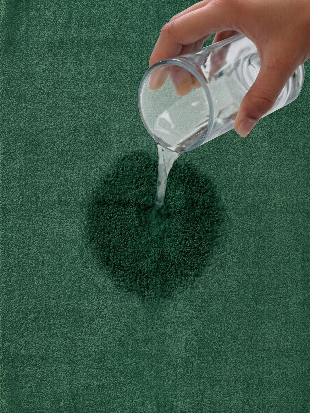 Essential Elm Green 100% Cotton Solid 380 GSM Bath Towel Jazz Small 1 Pc Pvc Pack - Image 3