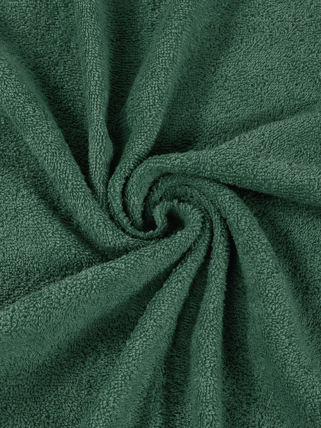 Essential Elm Green 100% Cotton Solid 380 GSM Bath Towel Jazz Small 1 Pc Pvc Pack - Image 7