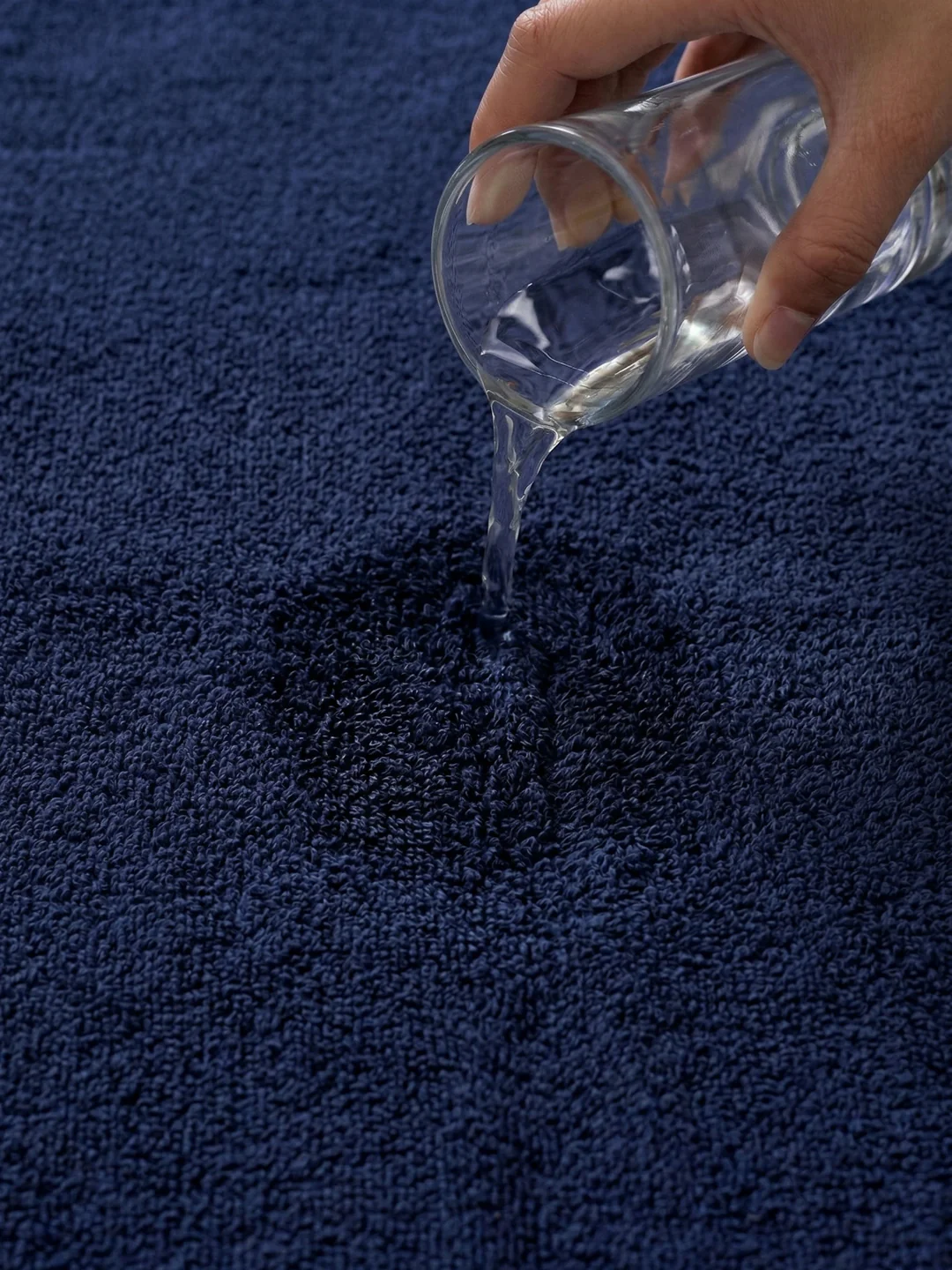 Essential Insignia Blue 100% Cotton Solid 380 GSM Bath Towel Jazz Small 1 Pc Pvc Pack - Image 3