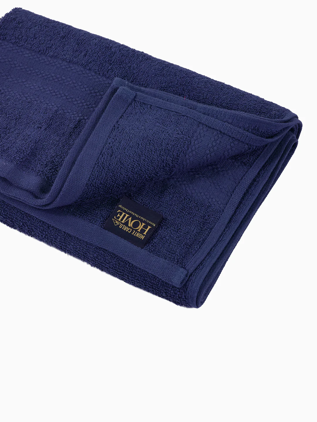 Essential Insignia Blue 100% Cotton Solid 380 GSM Bath Towel Jazz Small 1 Pc Pvc Pack - Image 5