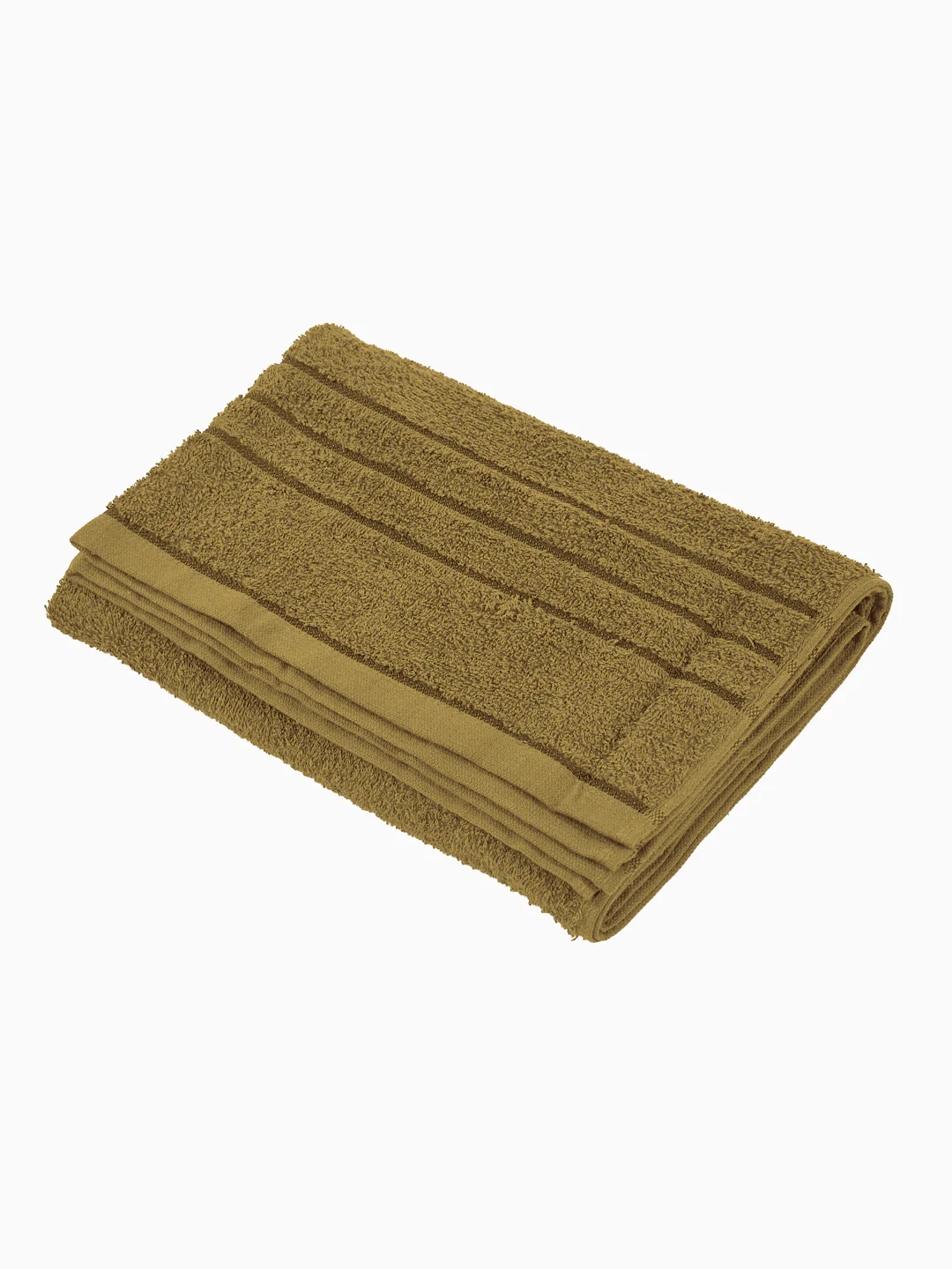 Essential Khaki 100% Cotton Solid 340 GSM Bath Towel Soho Small 1 Pc Pvc Pack - Image 4