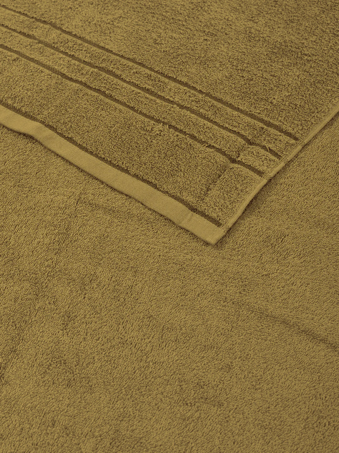 Essential Khaki 100% Cotton Solid 340 GSM Bath Towel Soho Small 1 Pc Pvc Pack - Image 6
