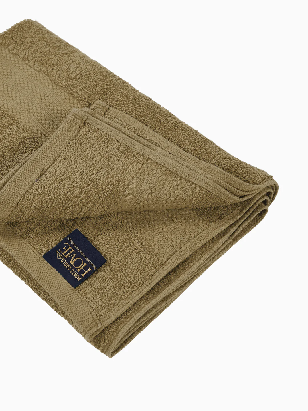 Essential Khaki 100% Cotton Solid 380 GSM Bath Towel Jazz Small 1 Pc Pvc Pack - Image 5