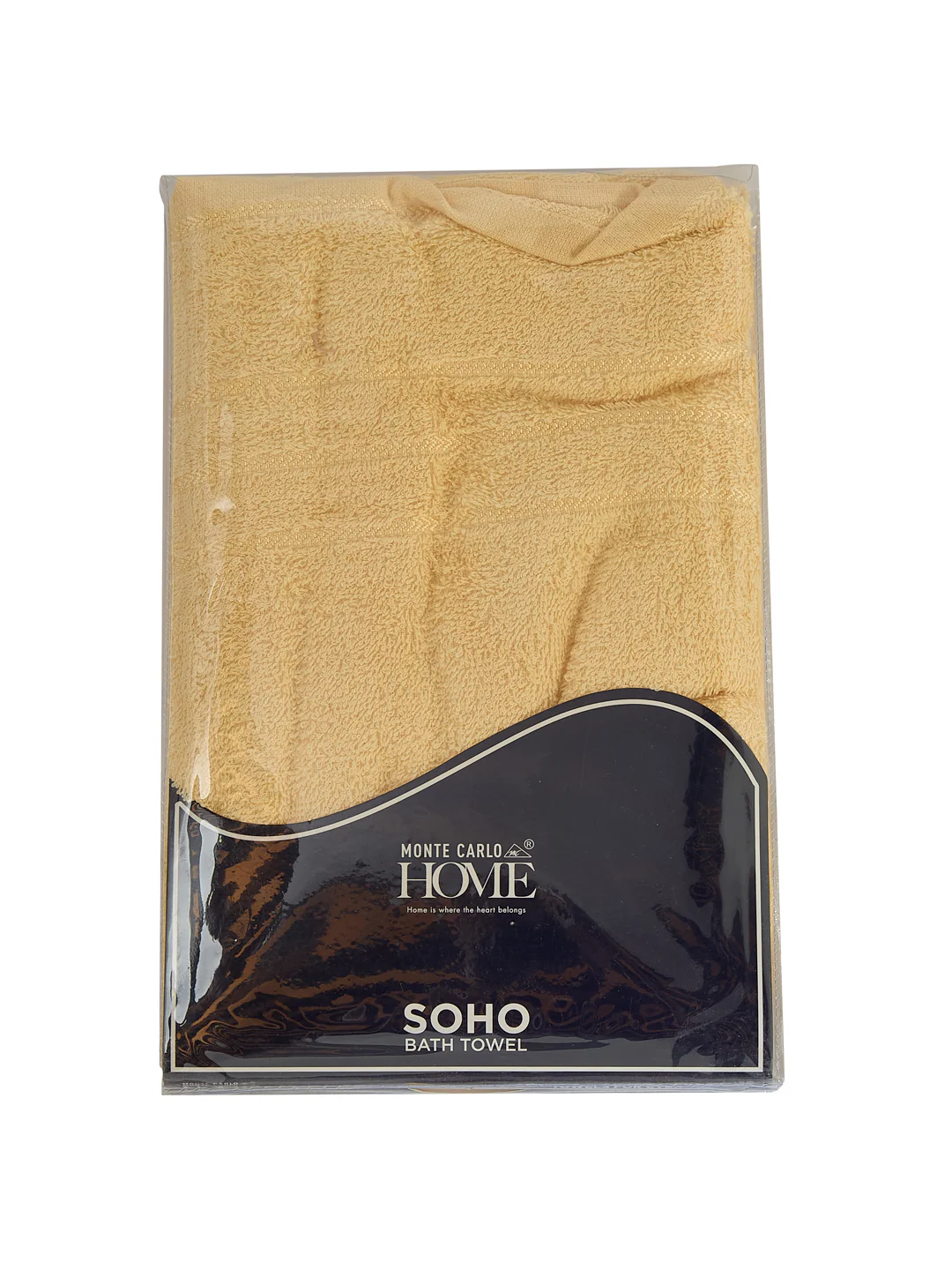 Essential Lemon Yellow 100% Cotton Solid 340 GSM Bath Towel Soho Small 1 Pc Pvc Pack - Image 9