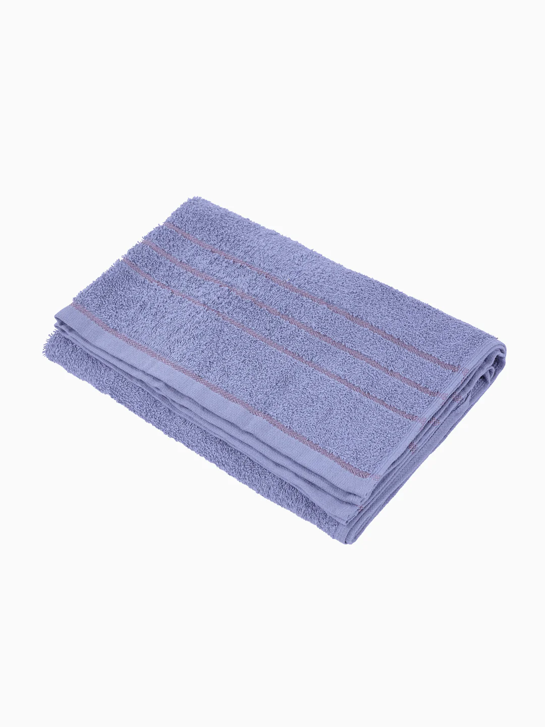 Essential Light Blue 100% Cotton Solid 340 GSM Bath Towel Soho Small 1 Pc Pvc Pack - Image 4