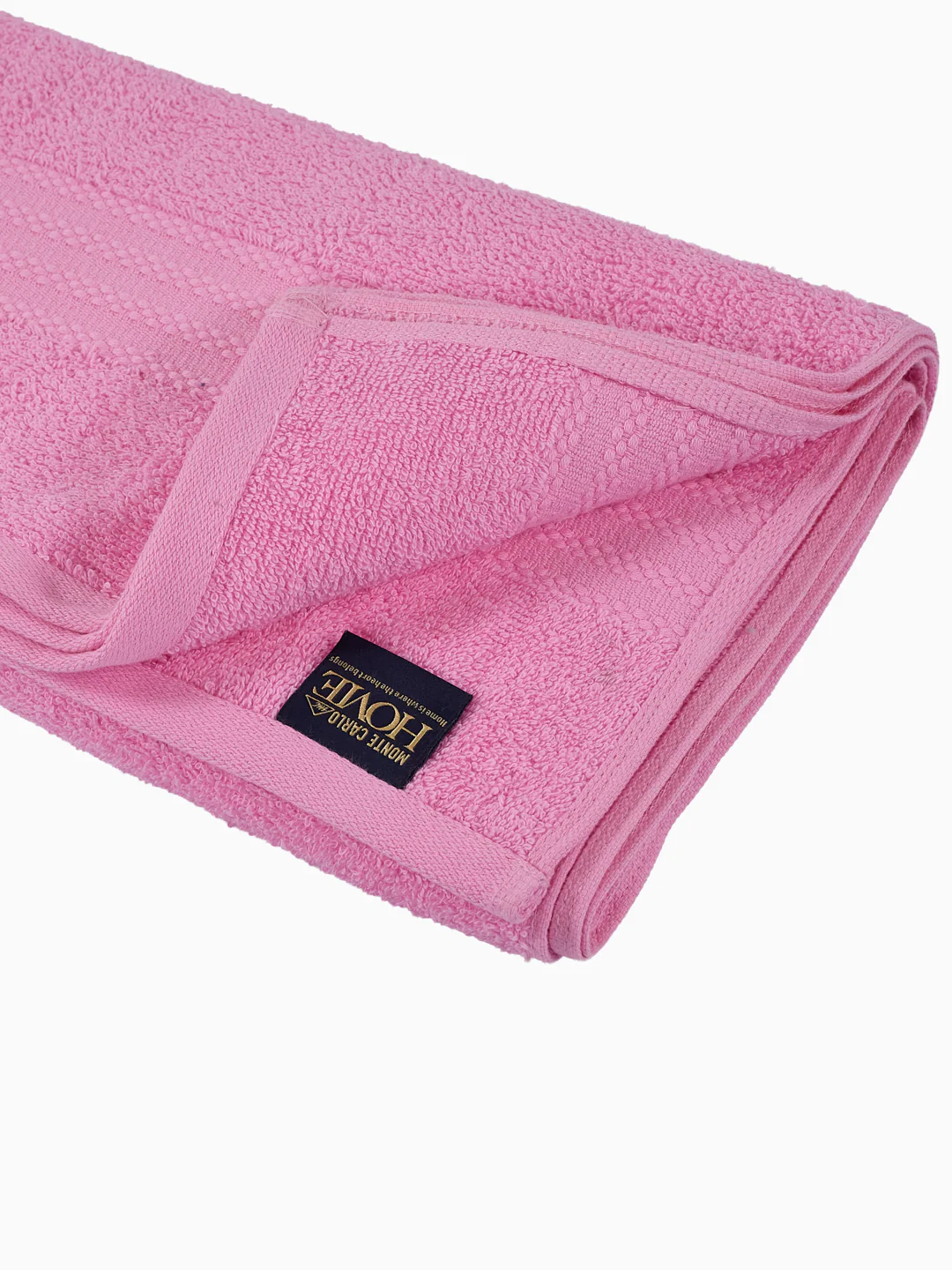 Essential Light Pink 100% Cotton Solid 380 GSM Bath Towel Jazz Small 1 Pc Pvc Pack - Image 5