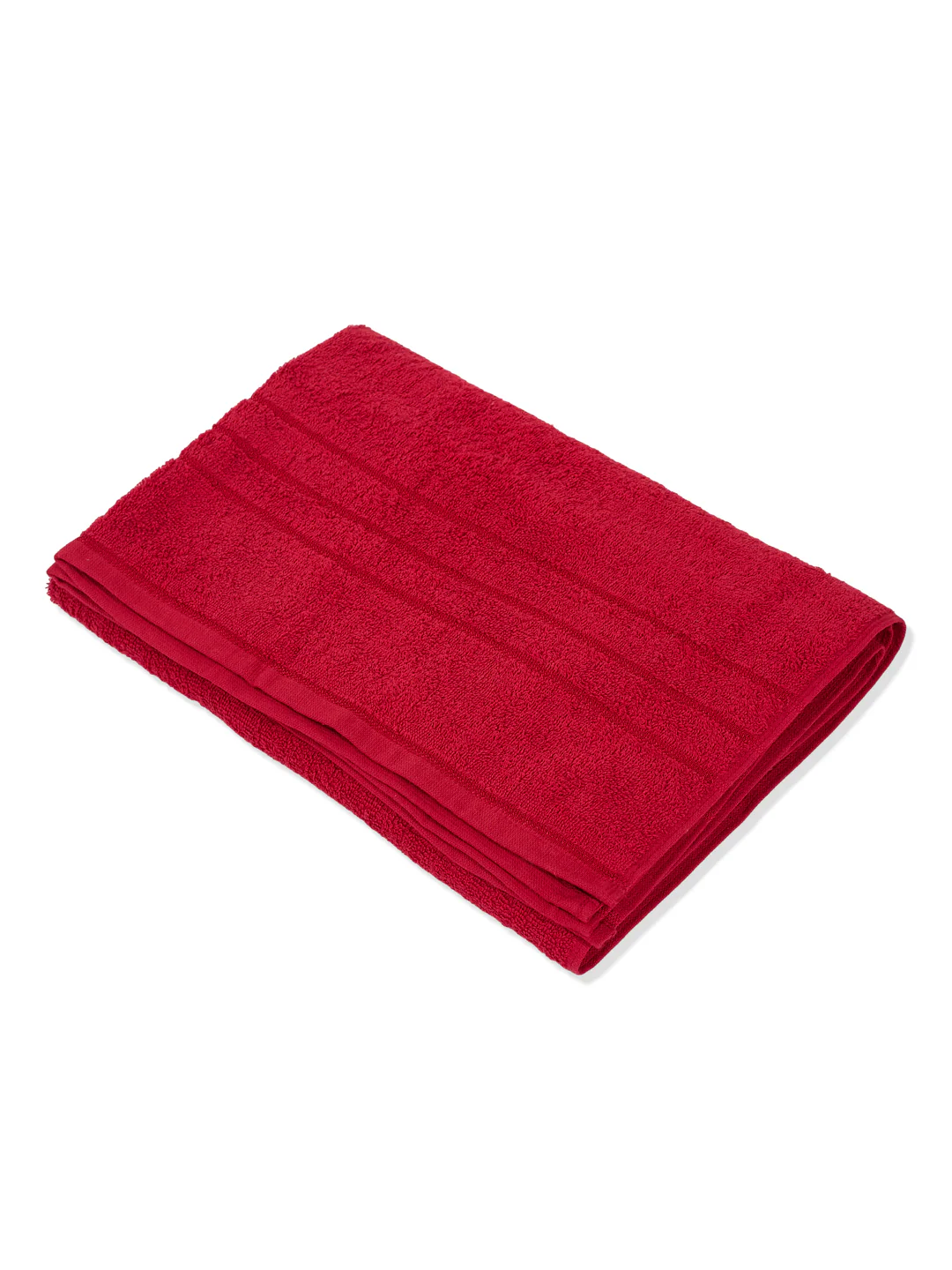 Essential Maroon 100% Cotton Solid 340 GSM Bath Towel Soho 1 Pc Pvc Pack - Image 4