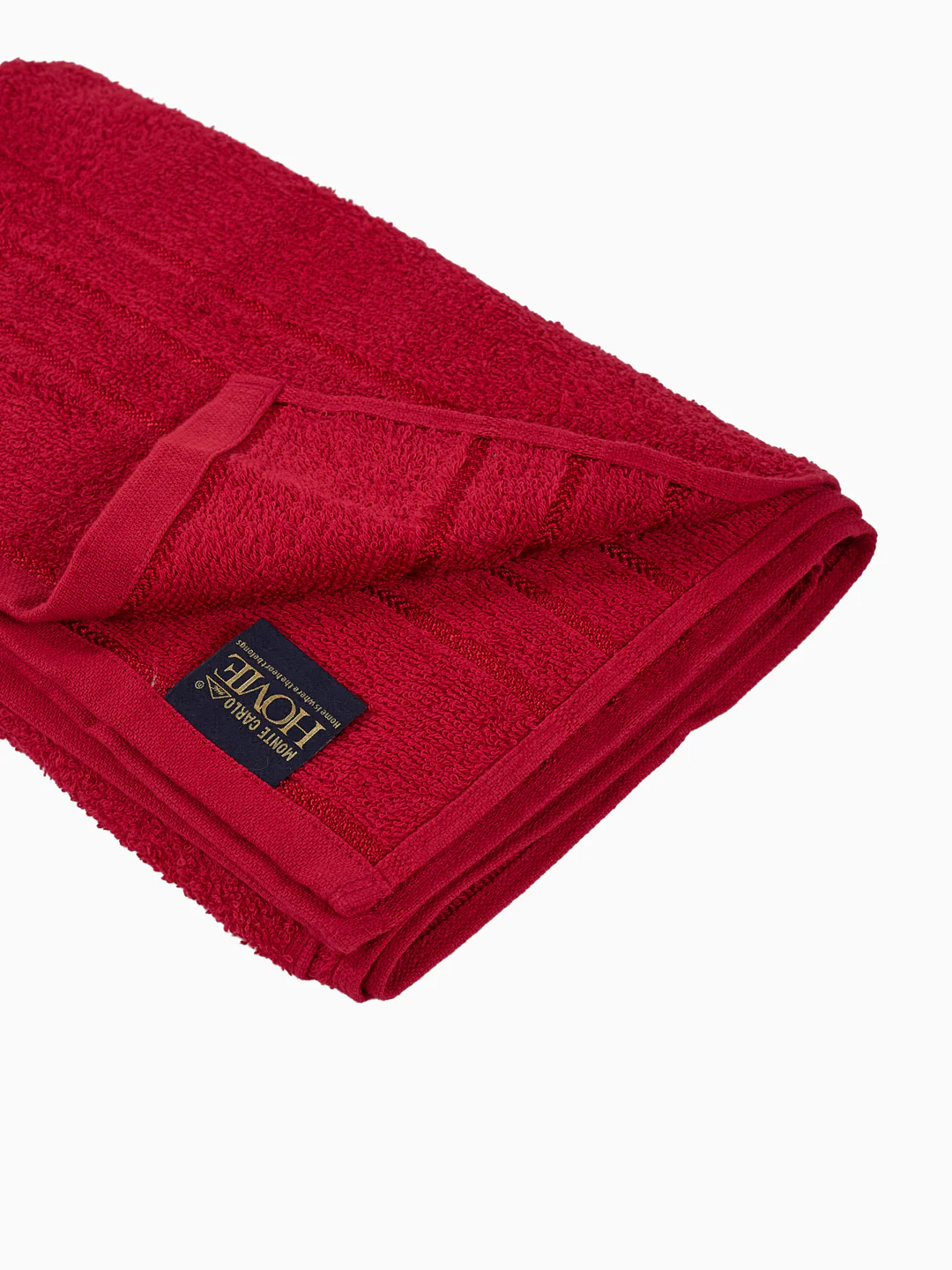Essential Maroon 100% Cotton Solid 340 GSM Bath Towel Soho Small 1 Pc Pvc Pack - Image 5