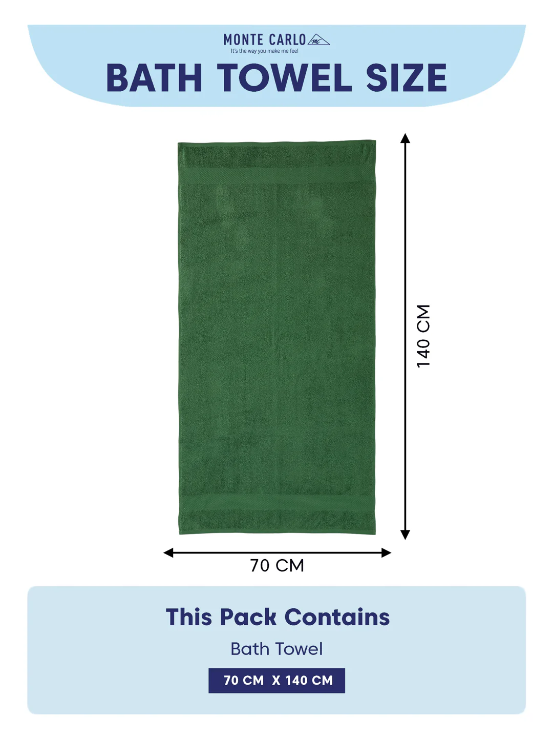 Essential Mint Green 100% Cotton Solid 380 GSM Bath Towel Super Charm 1 Pc Pvc Pack - Image 8