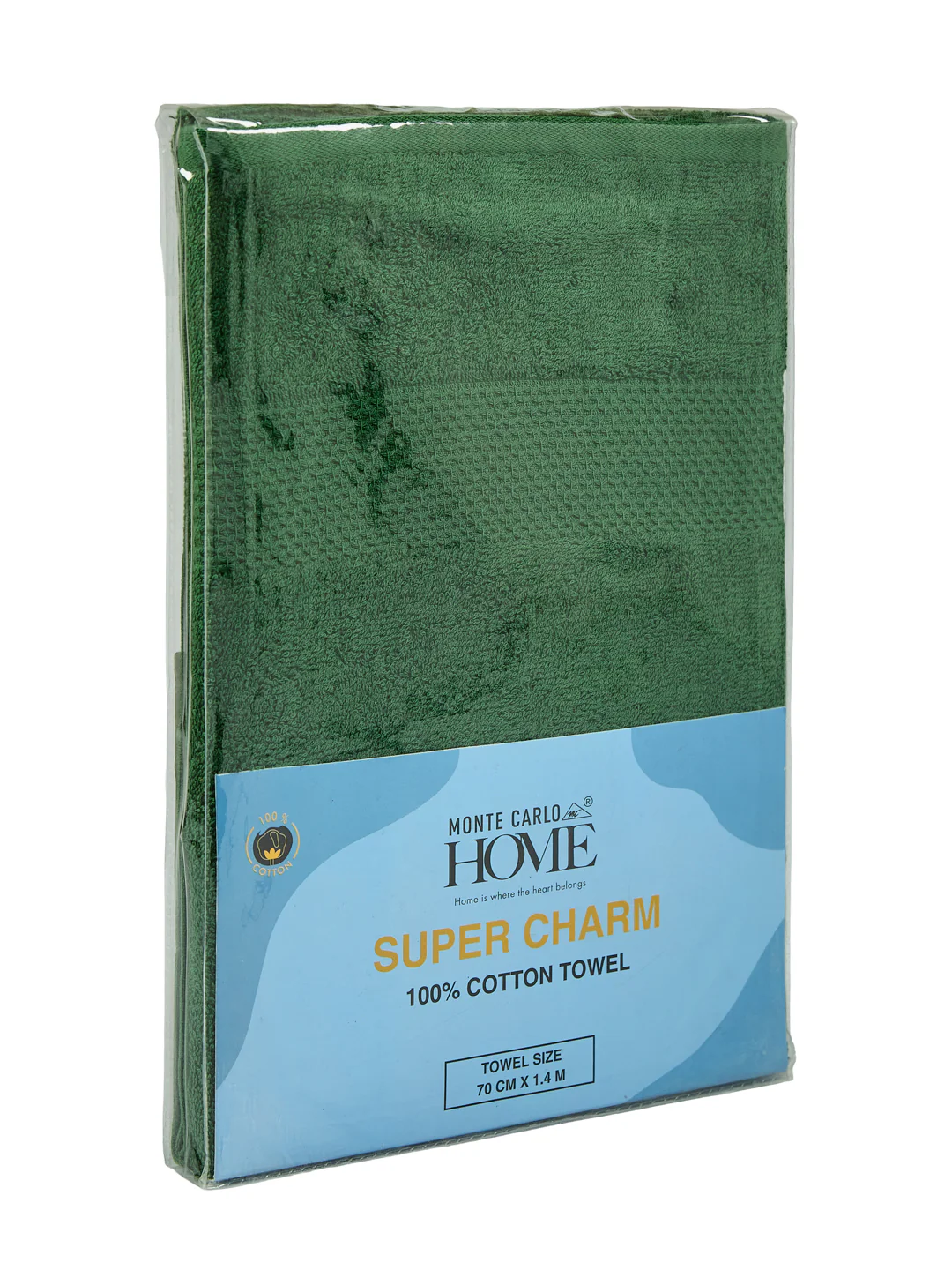 Essential Mint Green 100% Cotton Solid 380 GSM Bath Towel Super Charm 1 Pc Pvc Pack - Image 9