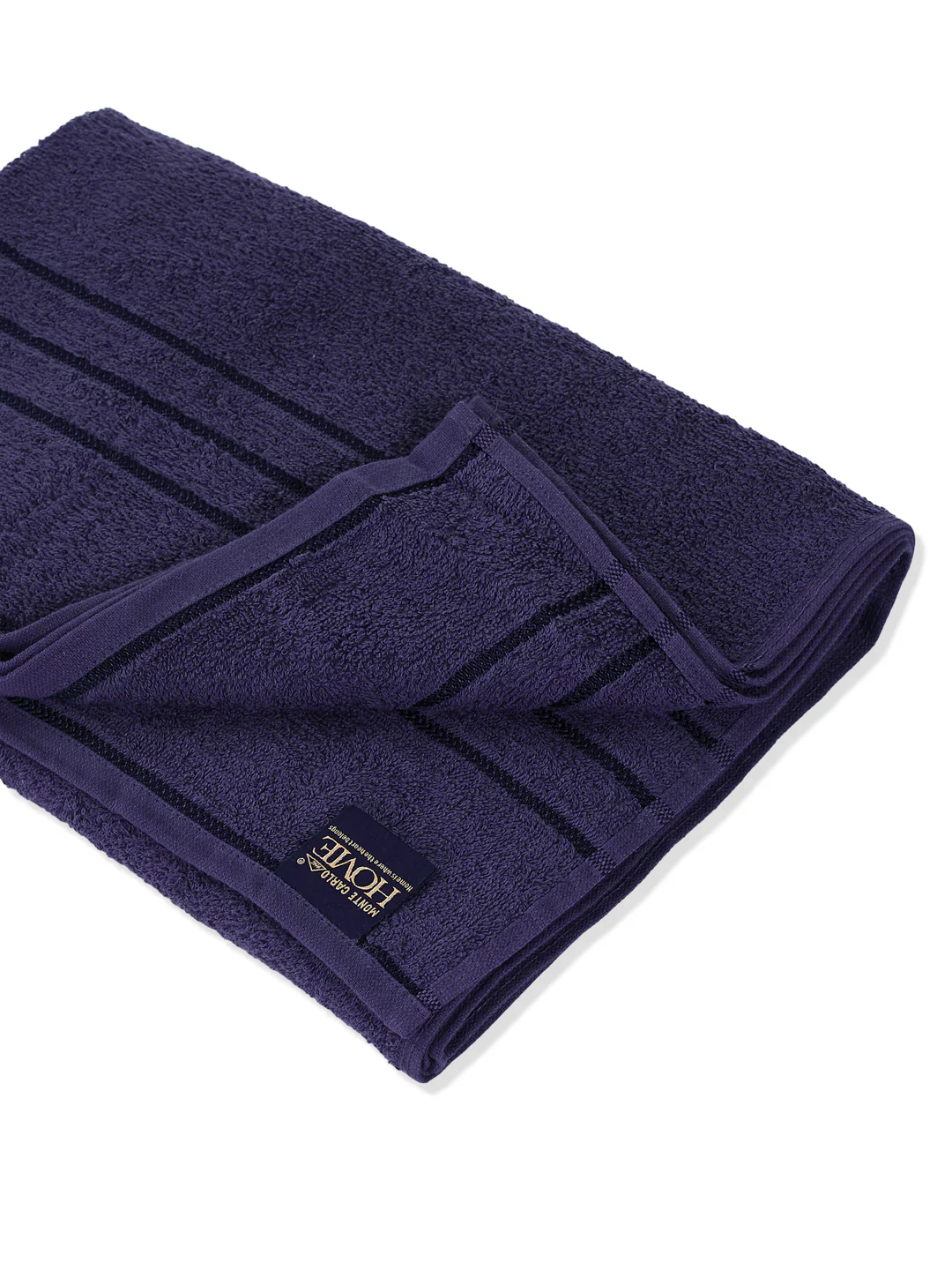 Essential Navy Blue 100% Cotton Solid 340 GSM Bath Towel Soho 1 Pc Pvc Pack - Image 5