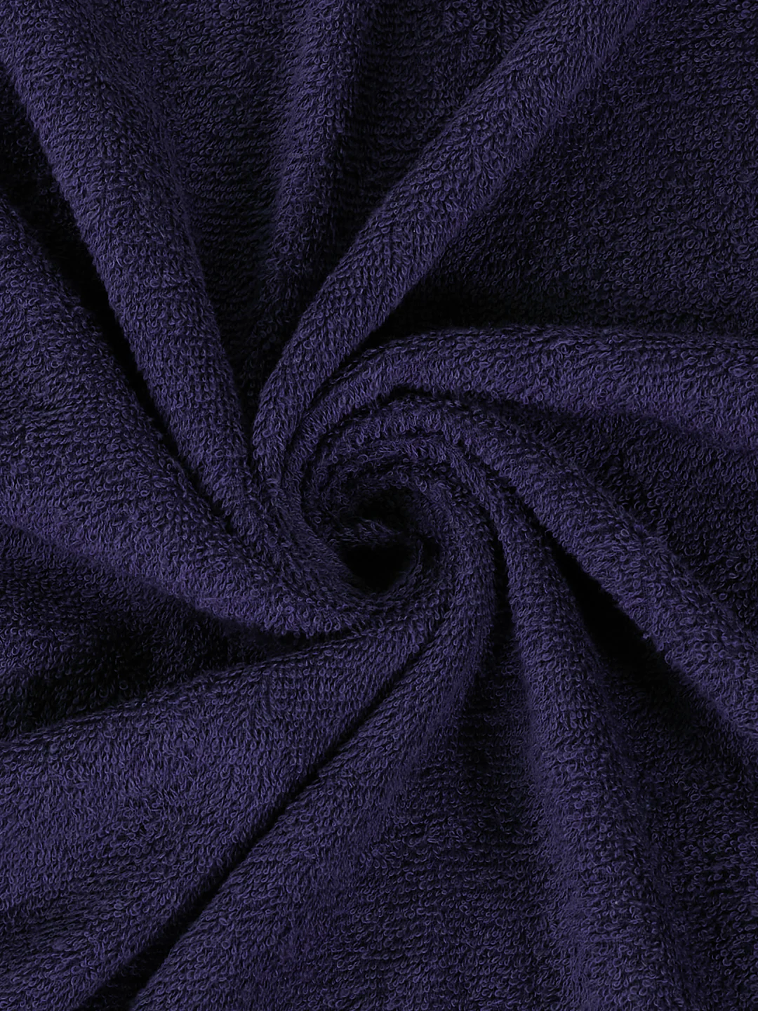 Essential Navy Blue 100% Cotton Solid 340 GSM Bath Towel Soho 1 Pc Pvc Pack - Image 7