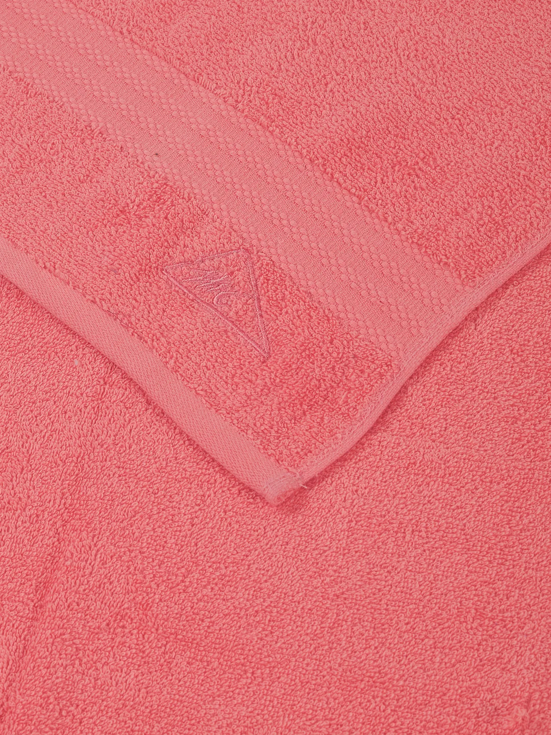 Essential Peach 100% Cotton Solid 380 GSM Bath Towel Jazz Small 1 Pc Pvc Pack - Image 6