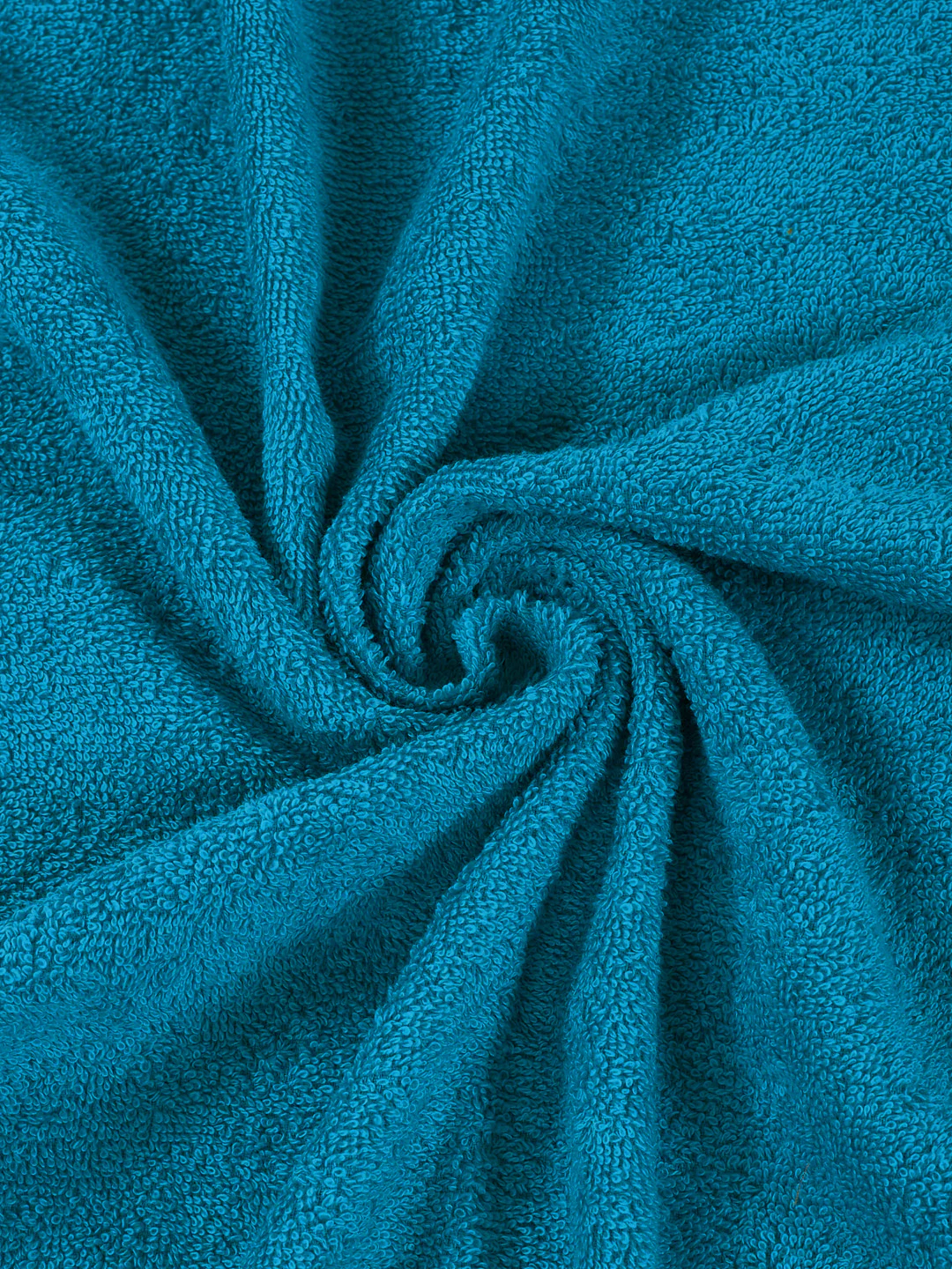 Essential Peacock Blue 100% Cotton Solid 380 GSM Bath Towel Jazz Small 1 Pc Pvc Pack - Image 7