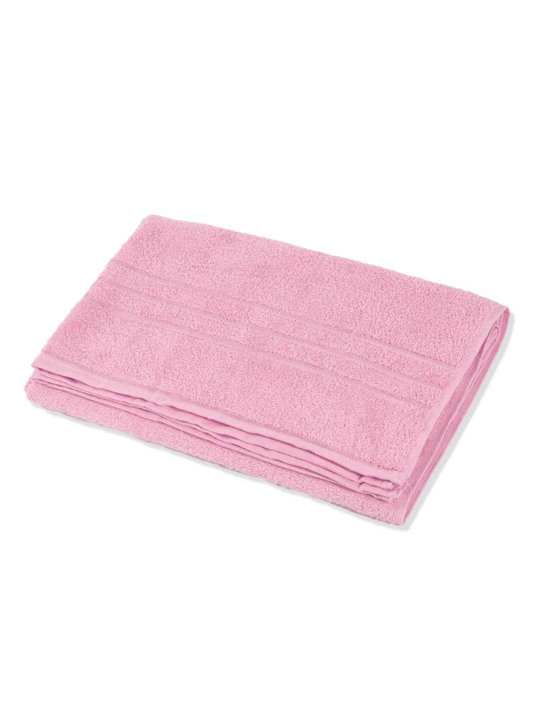 Essential Pink 100% Cotton Solid 340 GSM Bath Towel Soho 1 Pc Pvc Pack - Image 4