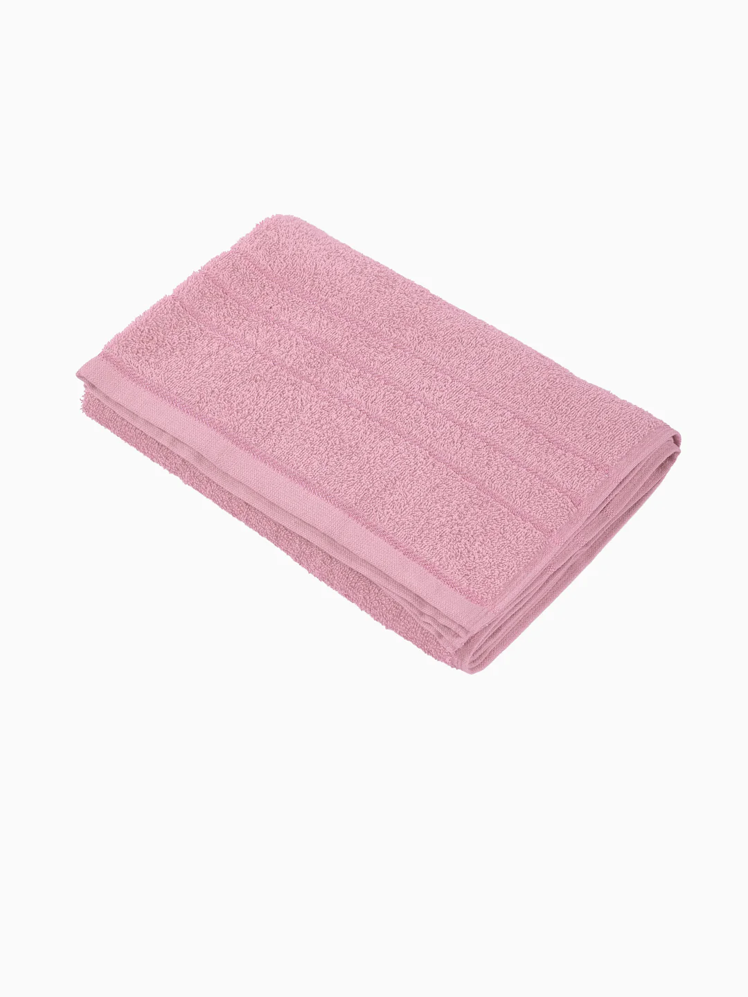 Essential Pink 100% Cotton Solid 340 GSM Bath Towel Soho Small 1 Pc Pvc Pack - Image 4