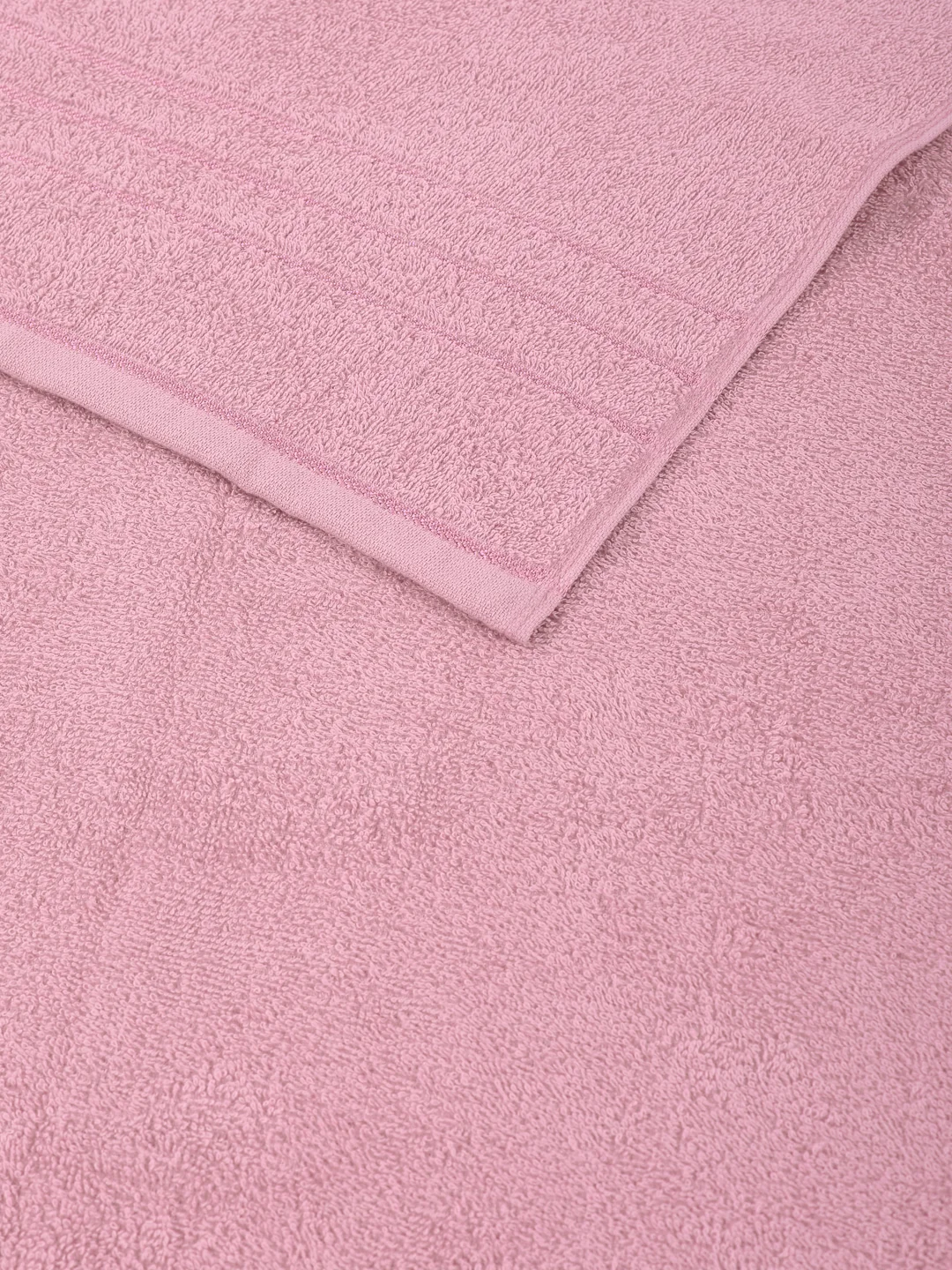 Essential Pink 100% Cotton Solid 340 GSM Bath Towel Soho Small 1 Pc Pvc Pack - Image 6