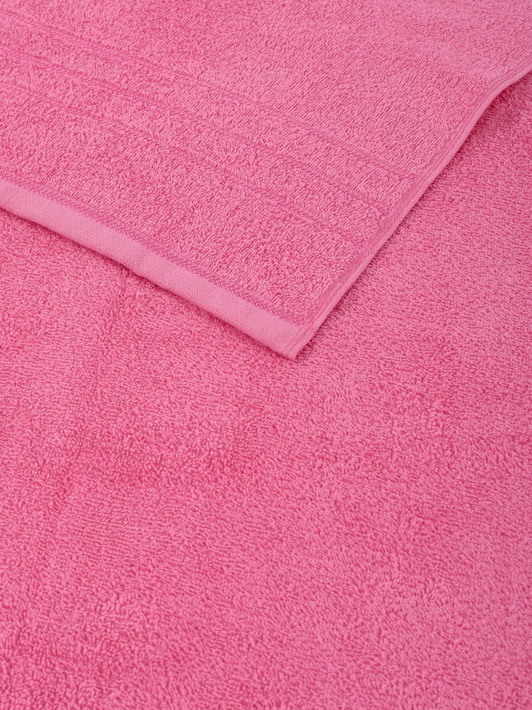 Essential Pink 100% Cotton Solid 340 GSM Bath Towel Soho Small 1 Pc Pvc Pack - Image 6