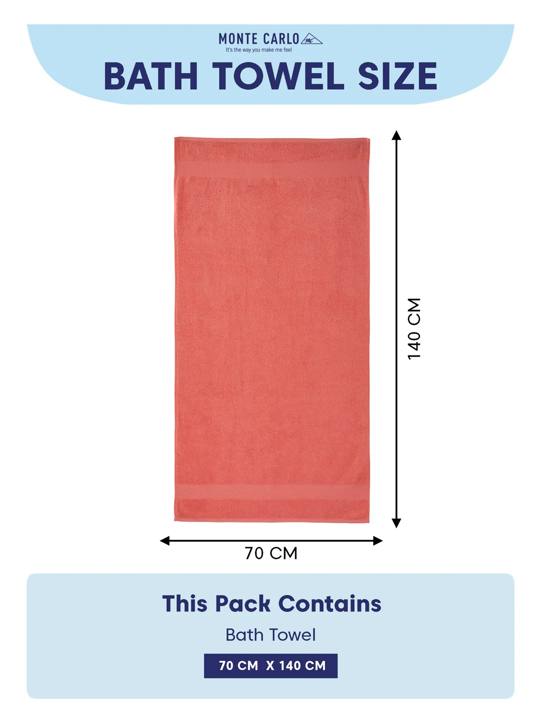 Essential Pink 100% Cotton Solid 380 GSM Bath Towel Super Charm 1 Pc Pvc Pack - Image 8