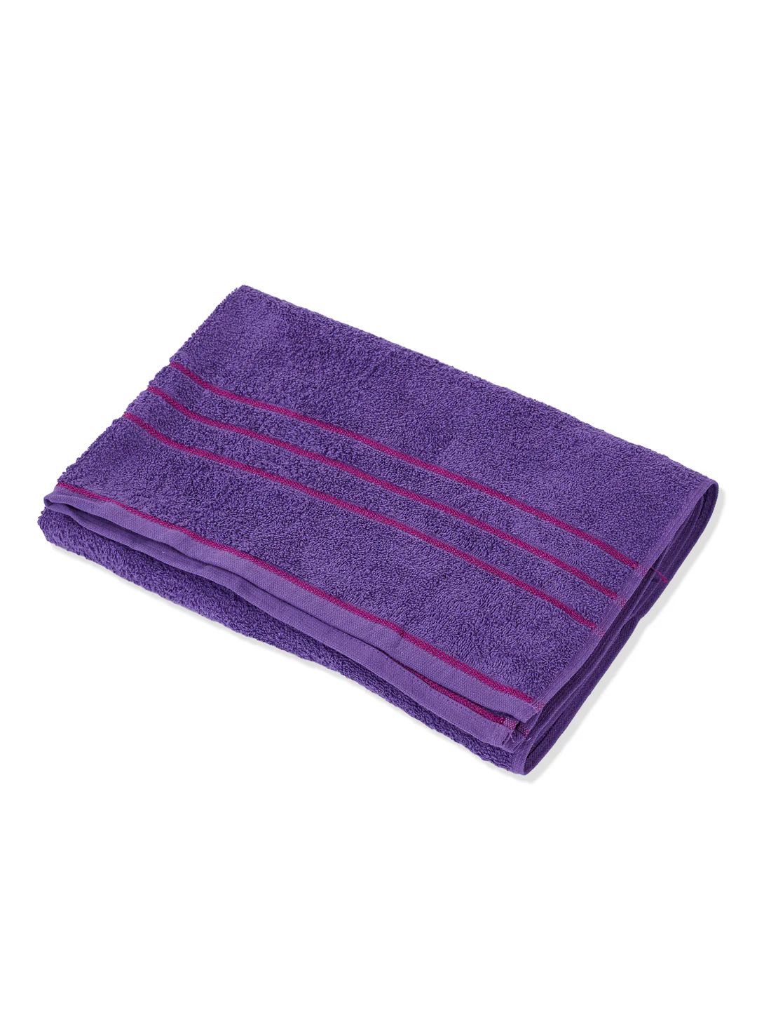 Essential Purple 100% Cotton Solid 340 GSM Bath Towel Soho 1 Pc Pvc Pack - Image 4