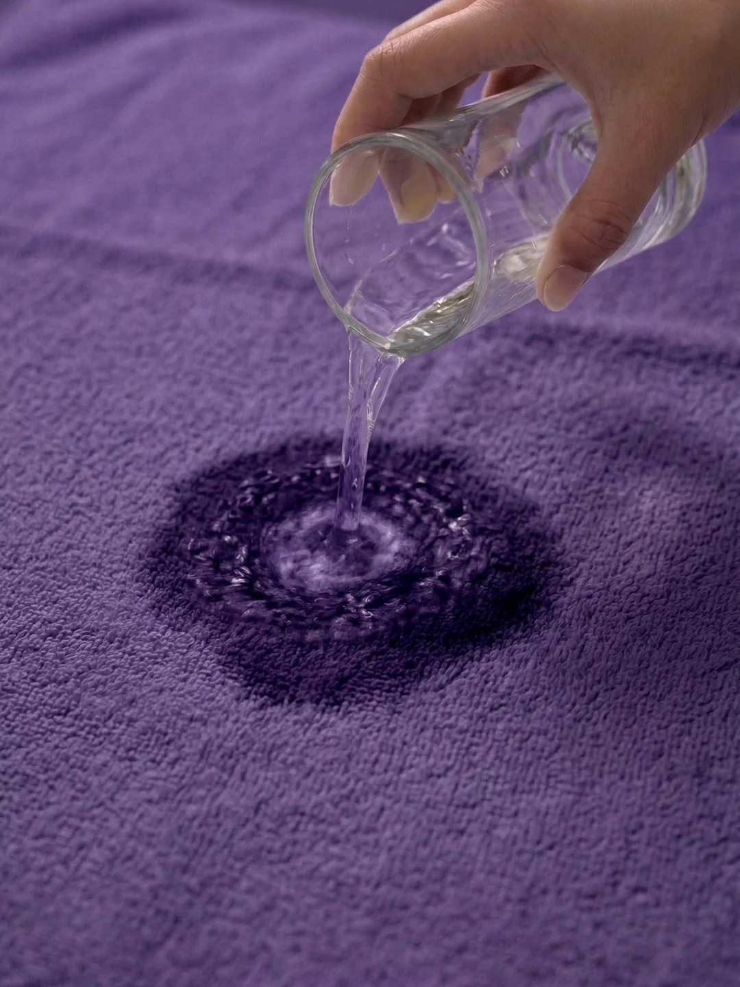 Essential Purple 100% Cotton Solid 340 GSM Bath Towel Soho Small 1 Pc Pvc Pack - Image 3