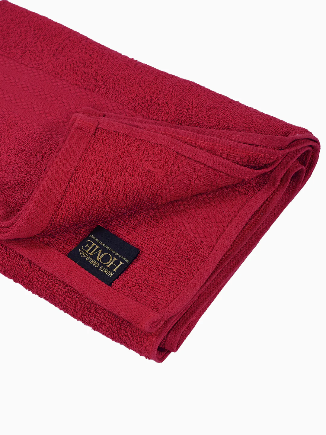 Essential Rose Red 100% Cotton Solid 380 GSM Bath Towel Jazz Small 1 Pc Pvc Pack - Image 5