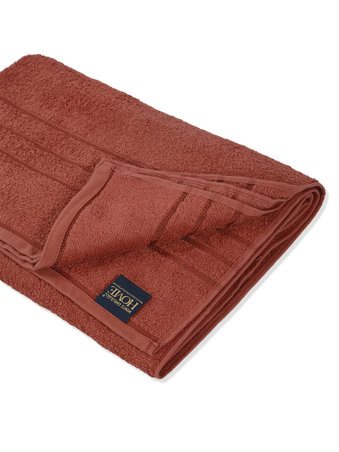 Essential Rust 100% Cotton Solid 340 GSM Bath Towel Soho 1 Pc Pvc Pack - Image 5