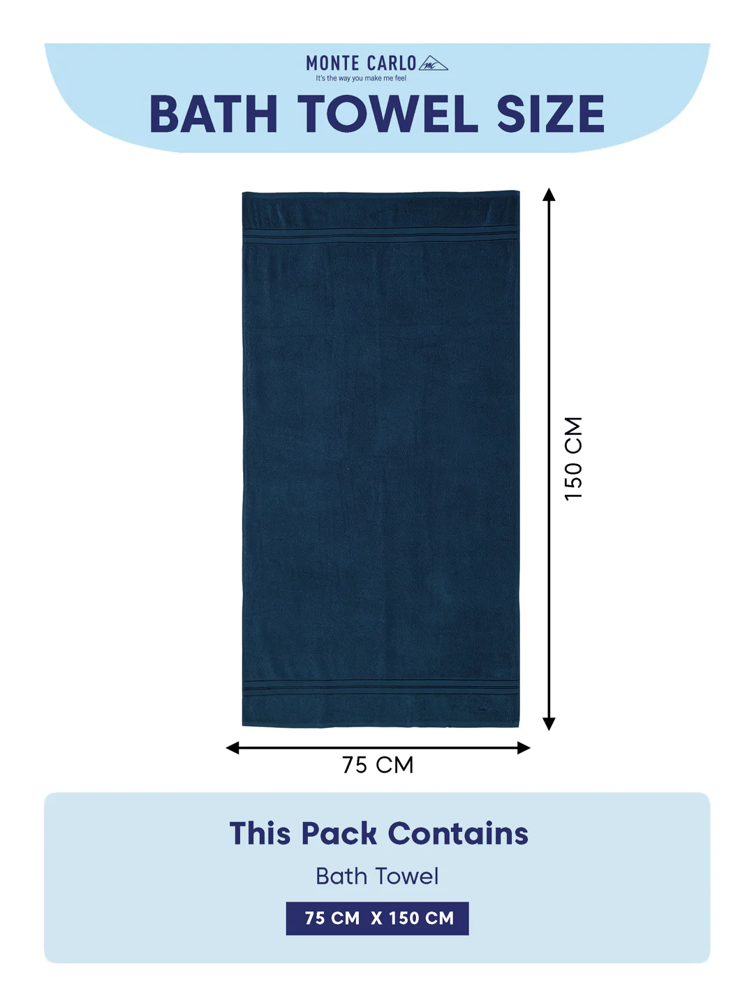 Essential Teal Blue 100% Cotton Solid 400 GSM Bath Towel Jasper 1 Pc Pvc Pack - Image 8
