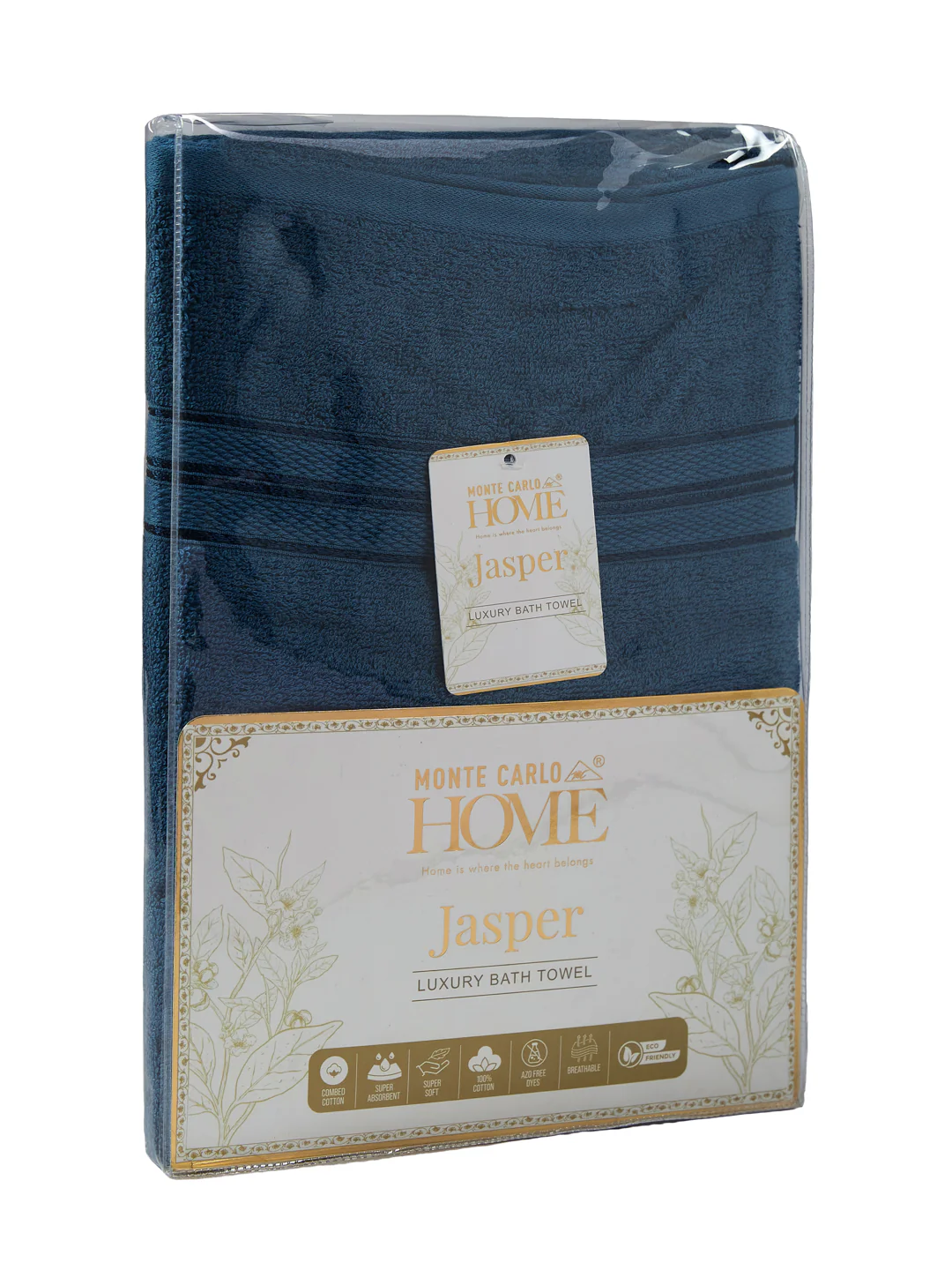 Essential Teal Blue 100% Cotton Solid 400 GSM Bath Towel Jasper 1 Pc Pvc Pack - Image 9