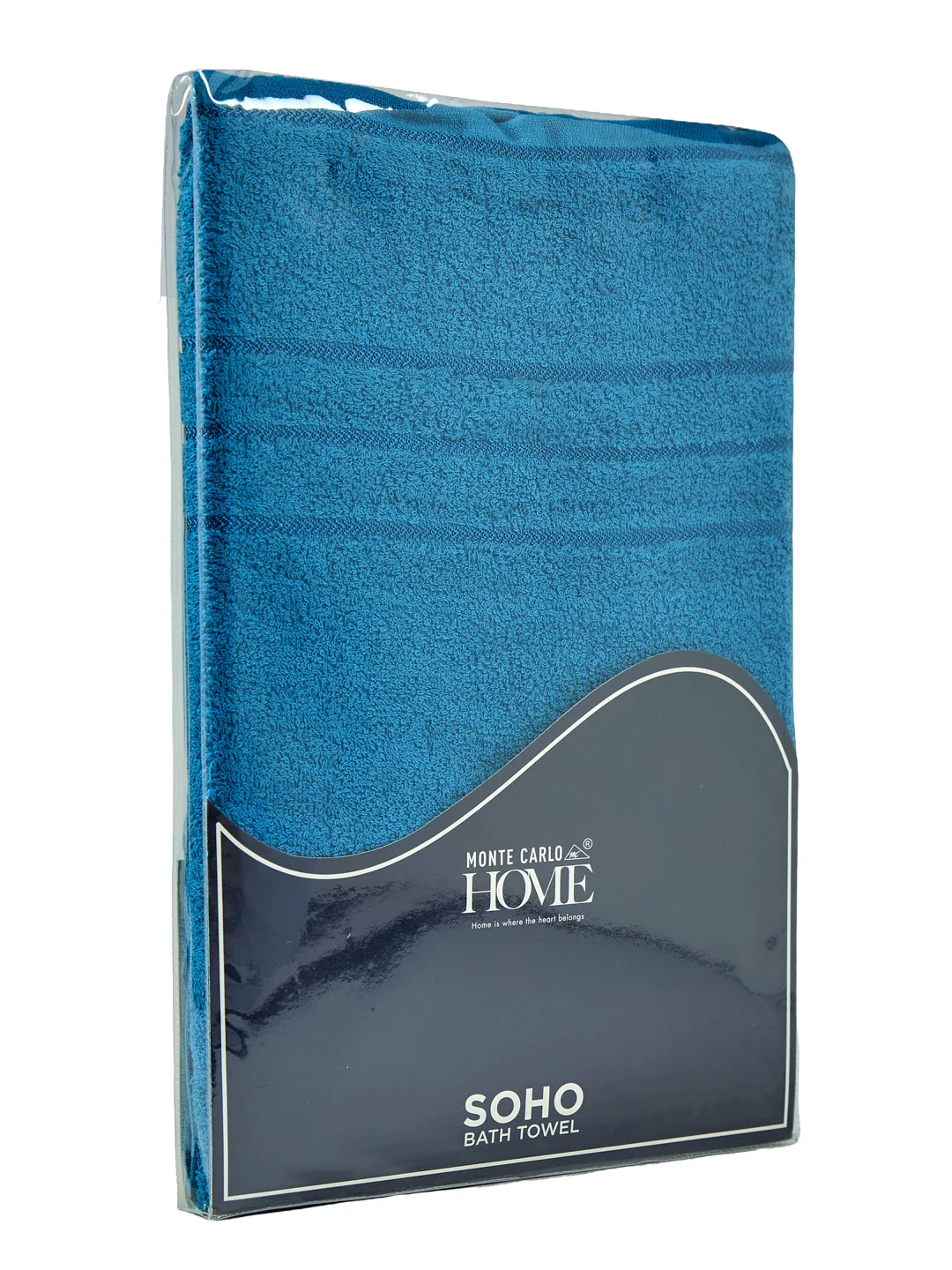 Essential Turquoise Blue 100% Cotton Solid 340 GSM Bath Towel Soho 1 Pc Pvc Pack - Image 9