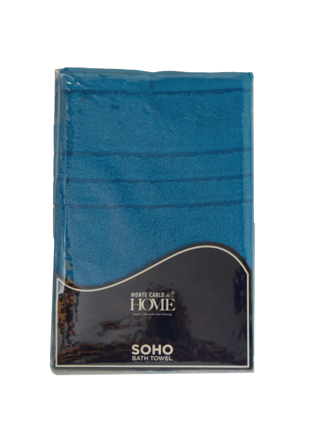 Essential Turquoise Blue 100% Cotton Solid 340 GSM Bath Towel Soho Small 1 Pc Pvc Pack - Image 9