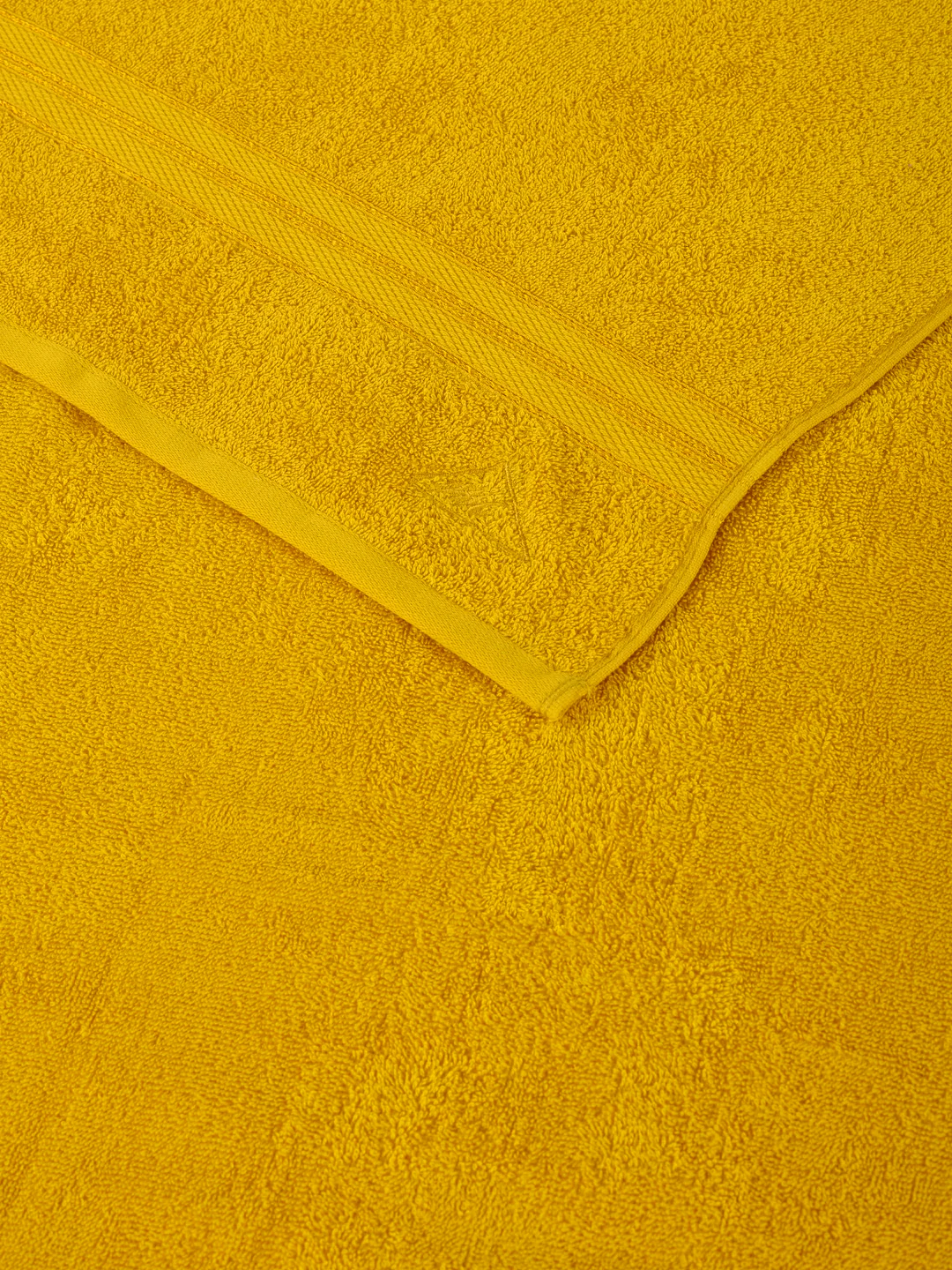Essential Yellow 100% Cotton Solid 400 GSM Bath Towel Jasper 1 Pc Pvc Pack - Image 6