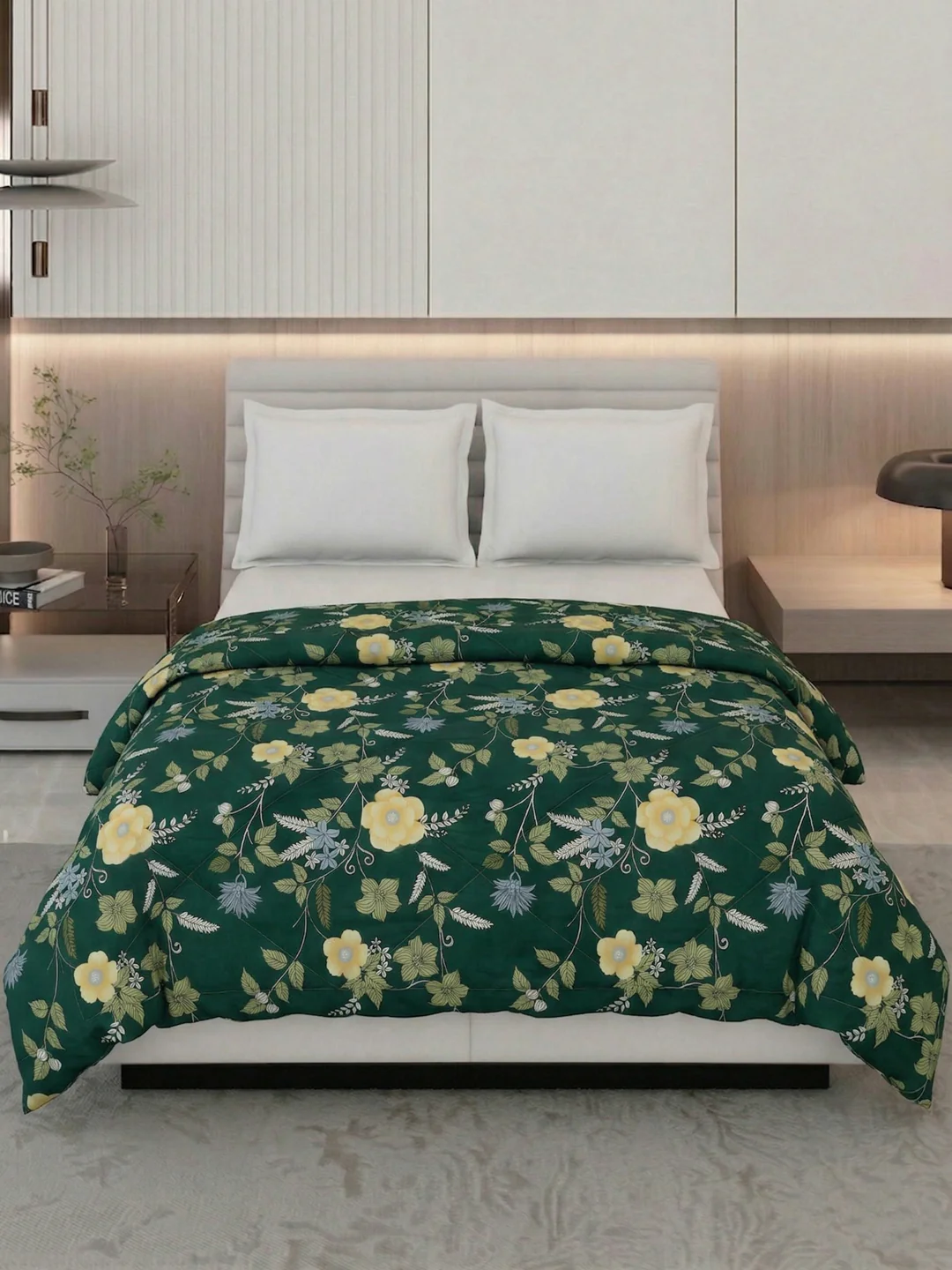 Floral Print Double Bed 3 Ply 105 GSM Comforter Timeless Collection Weight 1.6 kg - Image 3